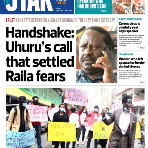 ภาพปกอัลบั้มเพลง The News Brief Raila allays fears over BBI fate