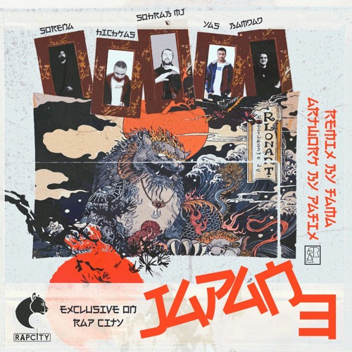 ภาพปกอัลบั้มเพลง Ali Sorena x Hichkas x Sohrab MJ x Yas x Bamdad - Japan 3 (Fama & RapCity Remix)