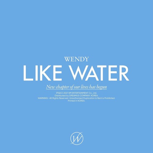 ภาพปกอัลบั้มเพลง Like Water - Wendy (Cover)