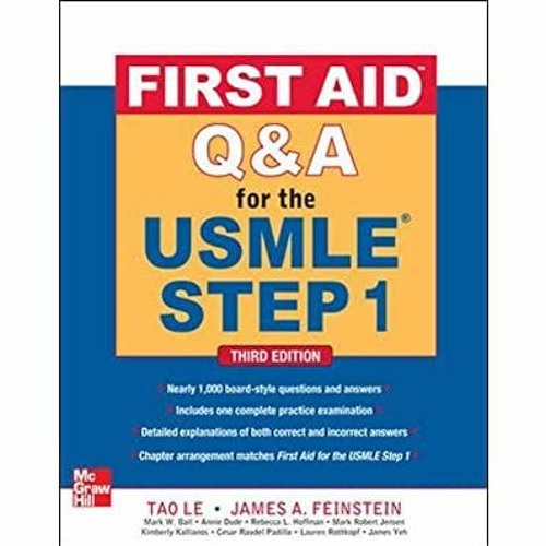 ภาพปกอัลบั้มเพลง Download EBOoK First Aid Q&A for the USMLE Step 1 Third Edition (First Aid USMLE) W.O.R.D