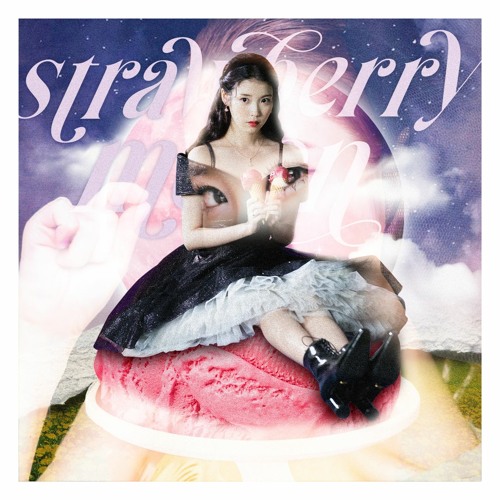 ภาพปกอัลบั้มเพลง Strawberry Moon Rain Drop Strawberry Drop - IU X IU