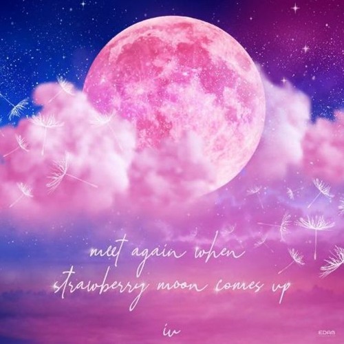 ภาพปกอัลบั้มเพลง strawberry moon - IU