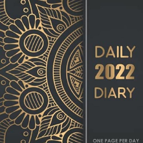 ภาพปกอัลบั้มเพลง PDF❤ Download⚡ Daily Diary 2022 One Page Per Day One year 365 day fully line and dated journal