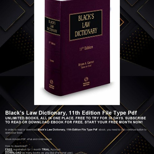 ภาพปกอัลบั้มเพลง D.o.w.n.l.o.a.d E.B.O.O.K.S Black’s Law Dictionary 11th Edition