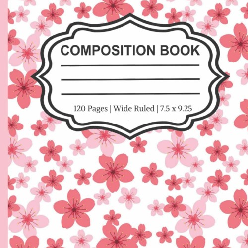 ภาพปกอัลบั้มเพลง (Download) KikoMimi Cute & Aesthetic Floral Pastelposition Notebook 120 Page 7.5 x9.25 Cute P