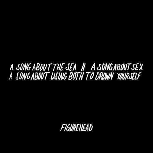 ภาพปกอัลบั้มเพลง a song about the sea a song about sex a song about using both to drown yourself