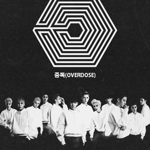 ภาพปกอัลบั้มเพลง EXO - OVERDOSE Split Headset (Right chinese version and left korean version)