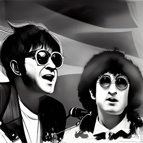ภาพปกอัลบั้มเพลง The Way (John Lennon & Elton John version)