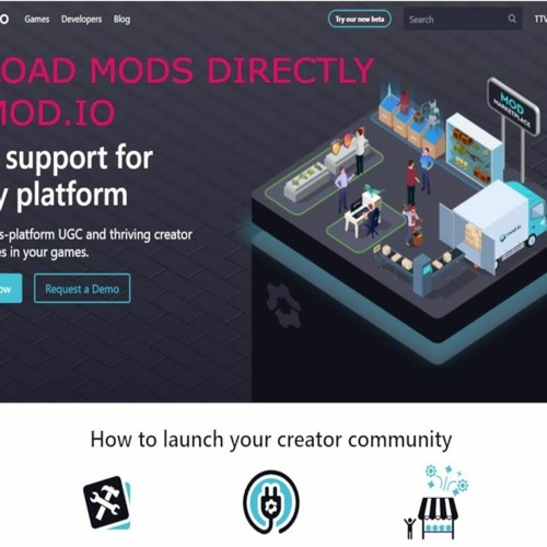 ภาพปกอัลบั้มเพลง Mod.io the cross-platform mod support for games - how to download and use mods