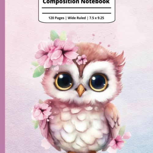 ภาพปกอัลบั้มเพลง READ ⚡ Composition Notebook Wide Ruled Aesthetic Notebook Cute Composition Notebooks School