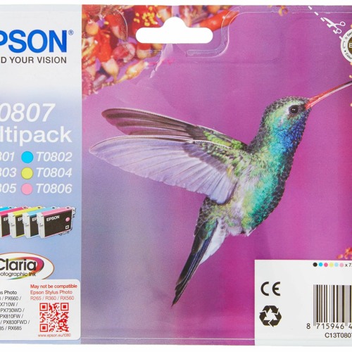 ภาพปกอัลบั้มเพลง BEST SELLER Epson MultiPack Ink Cartridge for Stylus PH R265R360 - 6 Colour Ink