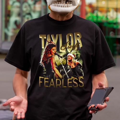 ภาพปกอัลบั้มเพลง Fearless Taylor Swift Vintage Retro Taylor Swift Merch Shirt