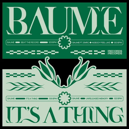 ภาพปกอัลบั้มเพลง PREMIERE Baume - Beat The Record Records or not Records