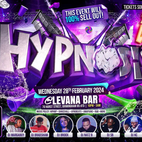 ภาพปกอัลบั้มเพลง Hypnosis Promo Mix 2024 ( VT Events ) Party is on 28th of Febuary Snapchat VT.EVENTS