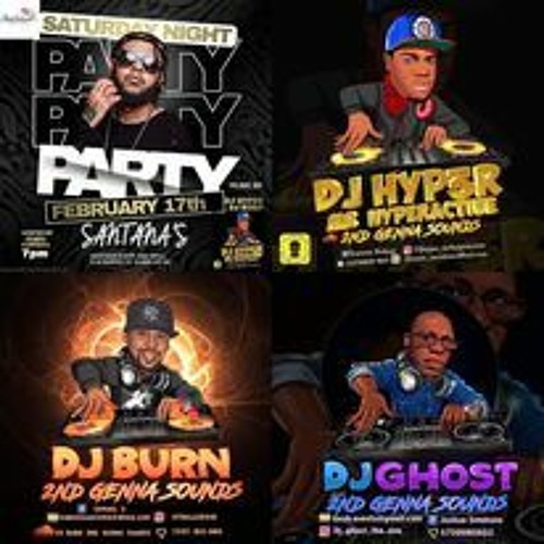 ภาพปกอัลบั้มเพลง DJ HYPER DJ BURN DJ GHOST 2ND GENNA SOUNDS PARTY PARTY AT SANTANAS LIVE AUDIO 2 17 24