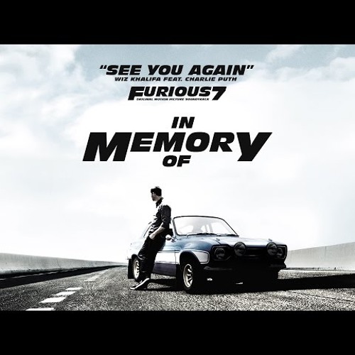 ภาพปกอัลบั้มเพลง See You Again - Wiz Khalifa (cover)