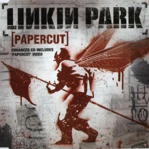 ภาพปกอัลบั้มเพลง papercut by linkin park .