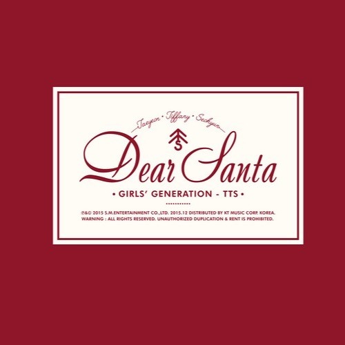 ภาพปกอัลบั้มเพลง Dear Santa (Korean) - TTS Cover