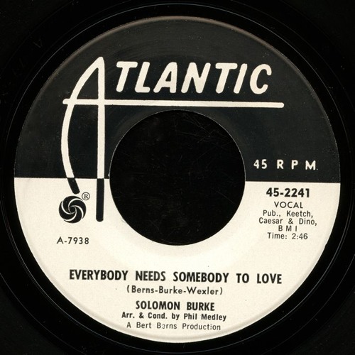 ภาพปกอัลบั้มเพลง Everybody Needs Somebody To Love (I Need You) - Solomon Burke