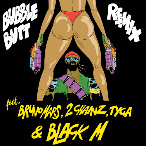 ภาพปกอัลบั้มเพลง Major Lazer - Bubble Butt (feat. feat. Bruno Mars 2 Chainz & Tyga) (Black M Remix)
