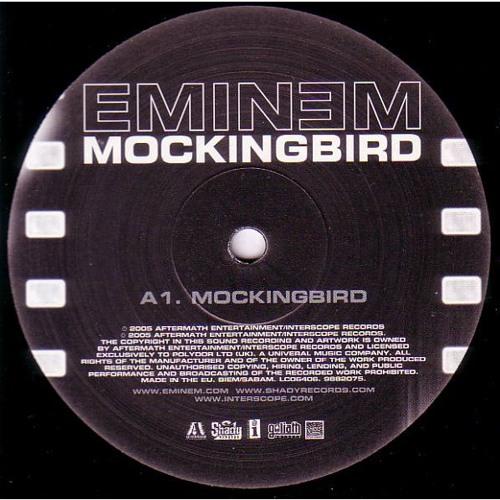 ภาพปกอัลบั้มเพลง Eminem Mockingbird Instrumental