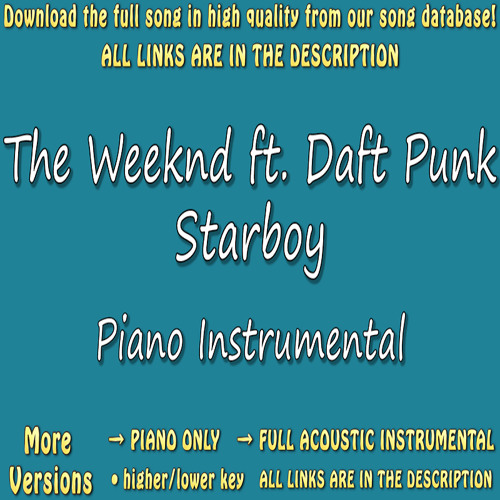 ภาพปกอัลบั้มเพลง The Weeknd ft. Daft Punkt - Starboy (Acoustic Karaoke)