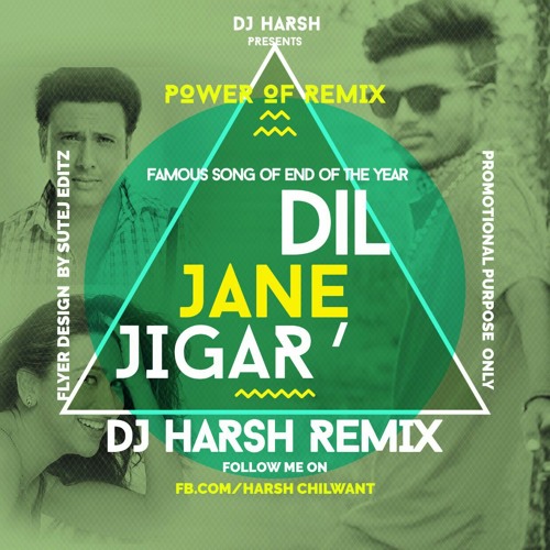 ภาพปกอัลบั้มเพลง Dil Jaane Jigar (Remix) - Dj Harsh