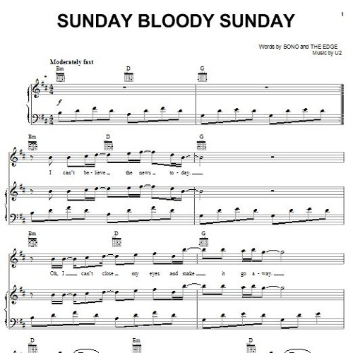 ภาพปกอัลบั้มเพลง Sunday Bloody Sunday (U2)