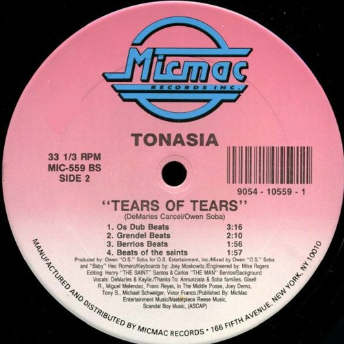 ภาพปกอัลบั้มเพลง A1 - Tonasia - Tears Of Tears - (Club Version) - (1991)