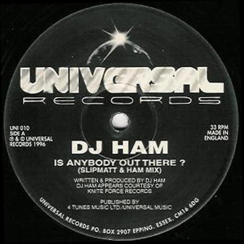 ภาพปกอัลบั้มเพลง DJ Ham - Is Anybody Out There (Slipmatt & Ham Remix) 1996
