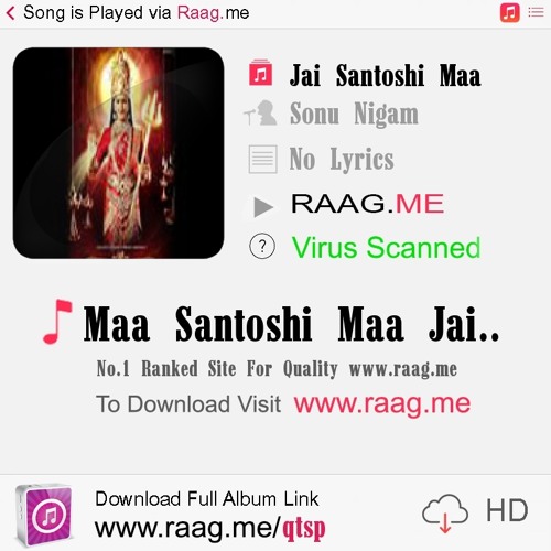 ภาพปกอัลบั้มเพลง Maa Santoshi Maa Jai Maa RAAG.ME