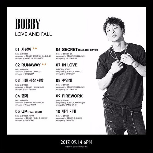 ภาพปกอัลบั้มเพลง 수영해 - Bobby (iKON)