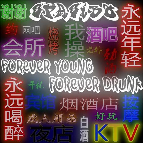 ภาพปกอัลบั้มเพลง Forever Young Forever Drunk