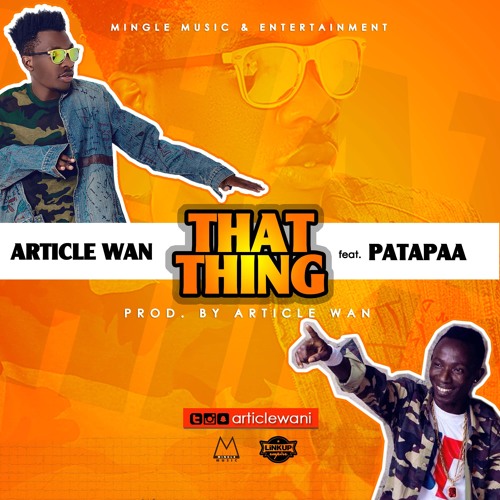 ภาพปกอัลบั้มเพลง That Thing ft Patapaa