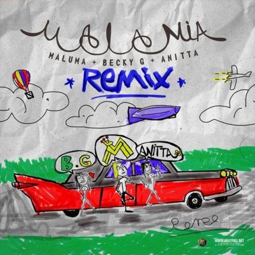 ภาพปกอัลบั้มเพลง Maluma Ft Becky G Anitta - Mala Mía Remix