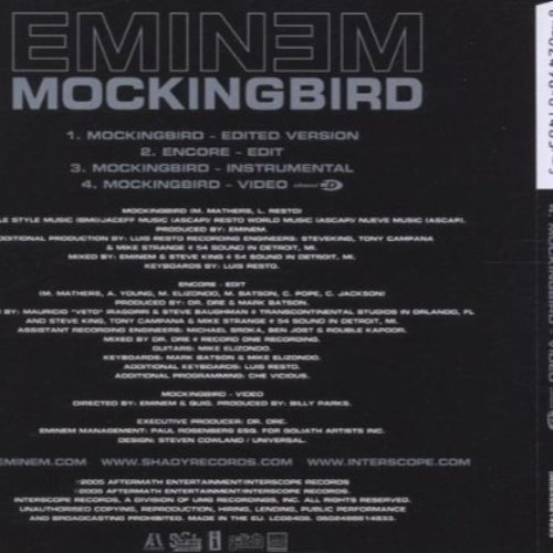 ภาพปกอัลบั้มเพลง Eminem - Mockingbird (Remix)