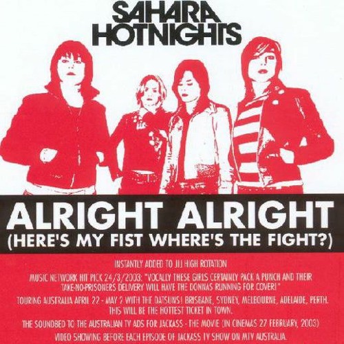 ภาพปกอัลบั้มเพลง Alright Alright - Sahara Hotnights COVER