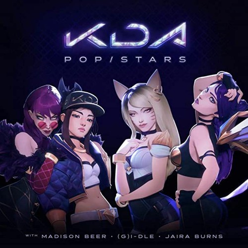 ภาพปกอัลบั้มเพลง K DA - POP STARS feat. Madison Beer (G)I-DLE Jaira Burns
