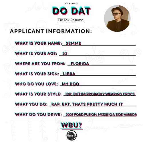 ภาพปกอัลบั้มเพลง Do Dat - STOP DROP & ROLL(Tik Tok Resume)