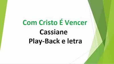 ภาพปกอัลบั้มเพลง 7ab4418 Com Cristo É Vencer - Cassiane - play-back e letra(MP3 128K)