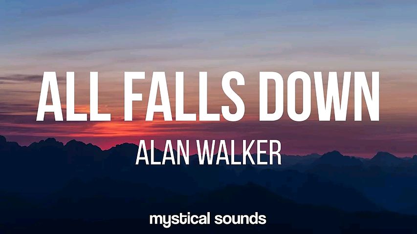ภาพปกอัลบั้มเพลง Alan Walker ‒ All Falls Down (Lyrics Lyric Video) ft. Noah Cyrus & Digital Farm Animals