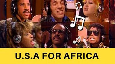 ภาพปกอัลบั้มเพลง USA FOR AFRICA - We Are The World - Rafael Casado Drummer 70K)