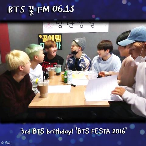ภาพปกอัลบั้มเพลง BTS 꿀 FM 06.13 3rd BTS birthday BTS FESTA 2016cj