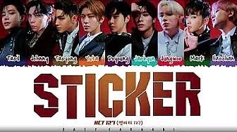 ภาพปกอัลบั้มเพลง NCT 127 - STICKER Lyrics Color Coded Han Rom Eng