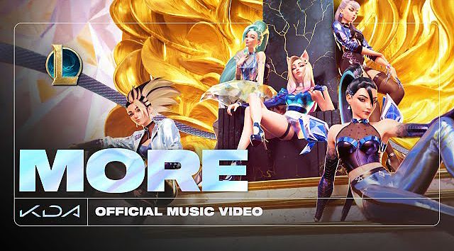 ภาพปกอัลบั้มเพลง K DA - MORE ft. Madison Beer (G)I-DLE Lexie Liu Jaira Burns Seraphine (Official Music Video) 70K)